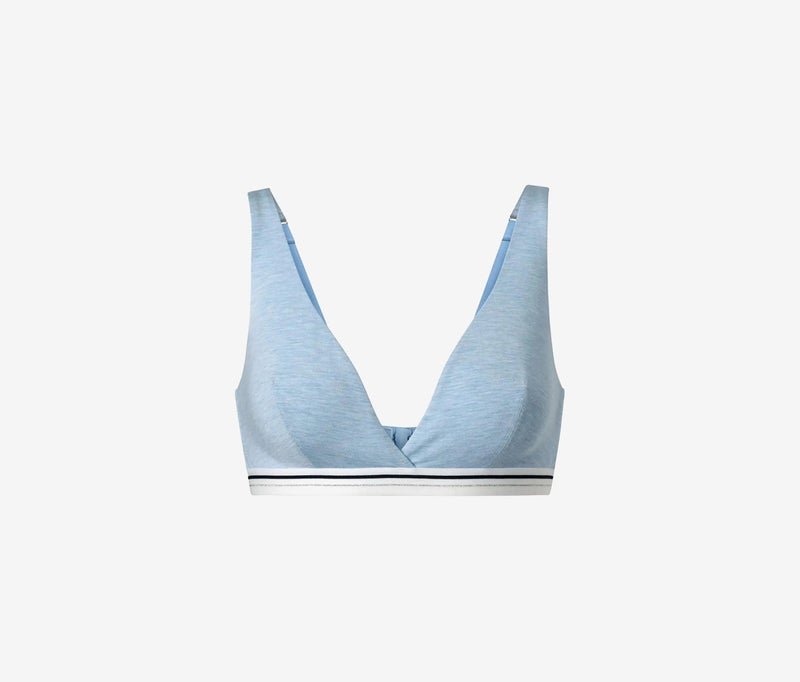 Tchibo Women Soft Non Padded Bra, Light Blue - Image 2
